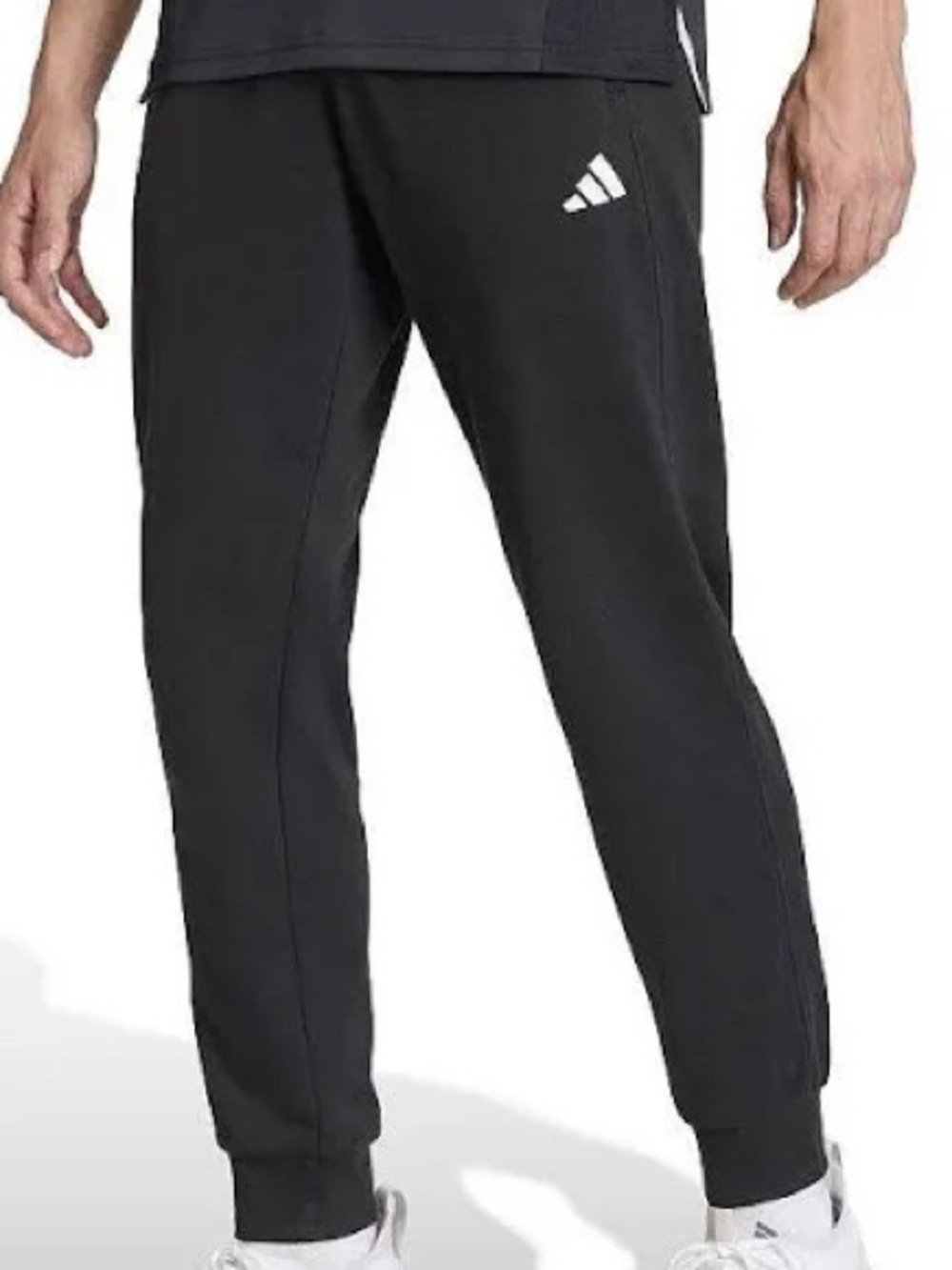 adidas Men’s Black Cotton Jogger Sweatpants